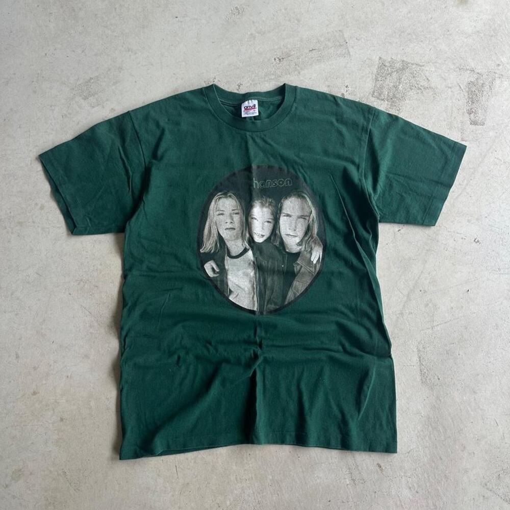 90s Vintage Hanson Pop Rock Band Graphic Tee Size L